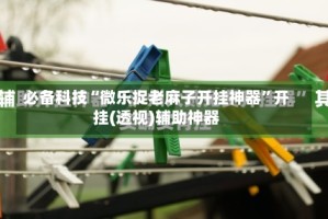 必备科技“微乐捉老麻子开挂神器”开挂(透视)辅助神器
