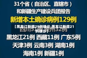 【黑龙江新增29例确诊,黑龙江新增21例确诊】