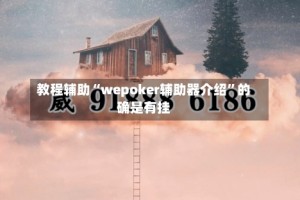 教程辅助“wepoker辅助器介绍”的确是有挂