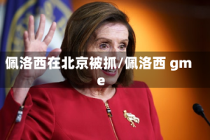 佩洛西在北京被抓/佩洛西 gme