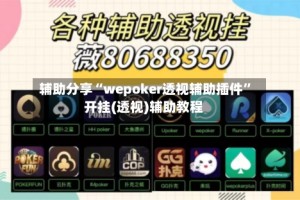 辅助分享“wepoker透视辅助插件”开挂(透视)辅助教程