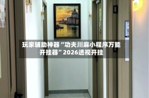 玩家辅助神器“功夫川麻小程序万能开挂器”2026透视开挂