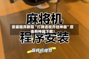 安装程序教程“打牌透视开挂神器”原来有神器下载！