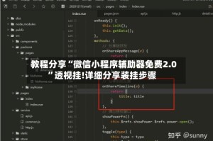 教程分享“微信小程序辅助器免费2.0”透视挂!详细分享装挂步骤