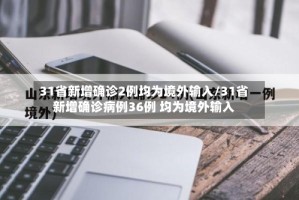 31省新增确诊2例均为境外输入/31省新增确诊病例36例 均为境外输入