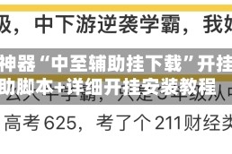辅助神器“中至辅助挂下载”开挂辅助脚本+详细开挂安装教程