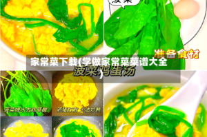 家常菜下载(学做家常菜菜谱大全)