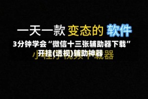 3分钟学会“微信十三张辅助器下载”开挂(透视)辅助神器