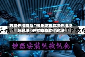 万能开挂辅助“微乐陕西麻将开挂视频教程”开挂辅助软件教程