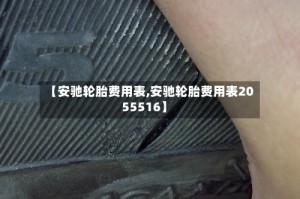 【安驰轮胎费用表,安驰轮胎费用表2055516】