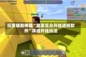 玩家辅助神器“皇豪互众开挂透视软件”详细开挂玩法