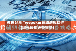 教程分享“wepoker辅助透视软件”(曝光透视必备猫腻)