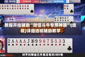 教程开挂辅助“微信斗牛专用神器”(透视)详细透视辅助教学