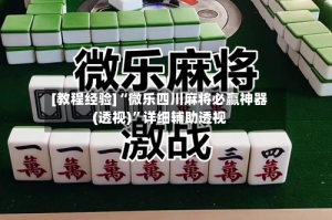 [教程经验]“微乐四川麻将必赢神器(透视)”详细辅助透视