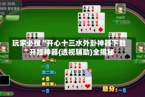 玩家必搜“开心十三水外卦神器下载”开挂神器{透视辅助}全揭秘