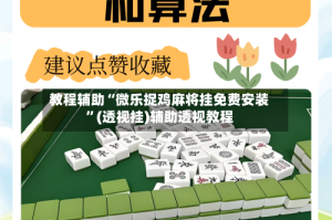 教程辅助“微乐捉鸡麻将挂免费安装”(透视挂)辅助透视教程