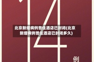 北京新增病例曾住酒店已封闭(北京新增病例曾住酒店已封闭多久)