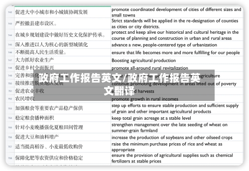 政府工作报告英文/政府工作报告英文翻译-第1张图片