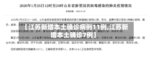 【江苏新增本土确诊病例11例,江苏新增本土确诊7例】-第3张图片