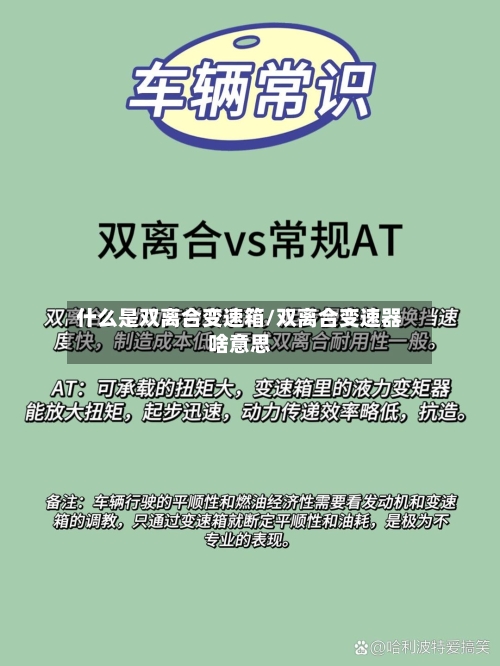 什么是双离合变速箱/双离合变速器啥意思-第1张图片