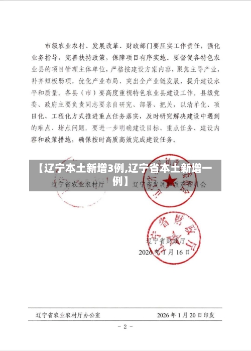 【辽宁本土新增3例,辽宁省本土新增一例】-第2张图片