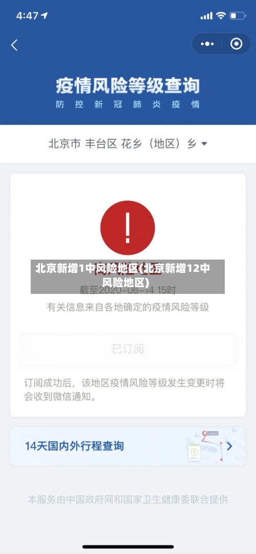 北京新增1中风险地区(北京新增12中风险地区)-第1张图片