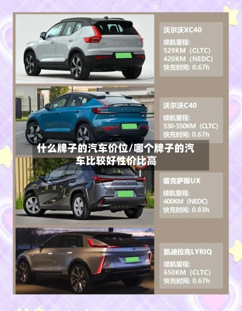 什么牌子的汽车价位/哪个牌子的汽车比较好性价比高-第2张图片