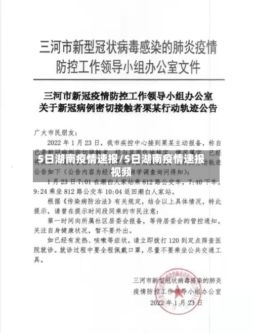 5日湖南疫情速报/5日湖南疫情速报视频-第2张图片