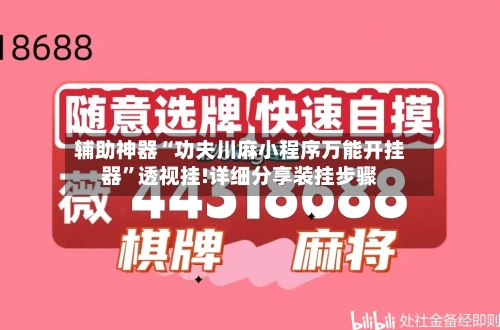 辅助神器“功夫川麻小程序万能开挂器	”透视挂!详细分享装挂步骤-第1张图片
