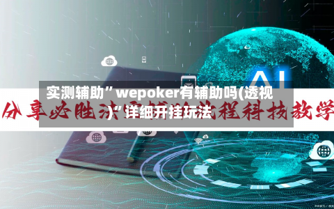 实测辅助”wepoker有辅助吗(透视)”详细开挂玩法-第2张图片