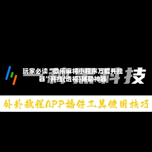 玩家必读“微乐麻将小程序万能开挂器”开挂(透视)辅助神器-第2张图片