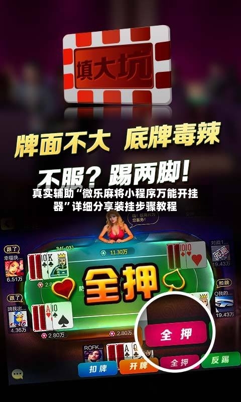 真实辅助“微乐麻将小程序万能开挂器”详细分享装挂步骤教程-第2张图片