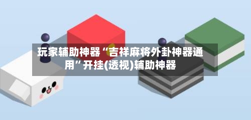 玩家辅助神器“吉祥麻将外卦神器通用	”开挂(透视)辅助神器-第1张图片