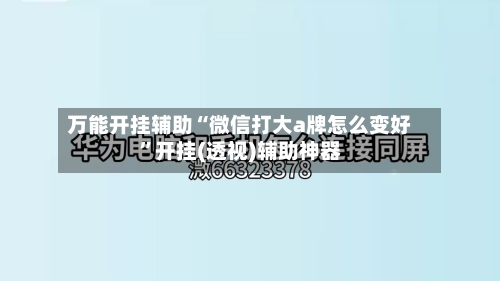 万能开挂辅助“微信打大a牌怎么变好”开挂(透视)辅助神器-第3张图片