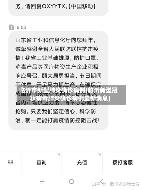 临沂市新型肺炎确诊病例(临沂新型冠状病毒肺炎确诊病例最新消息)-第2张图片