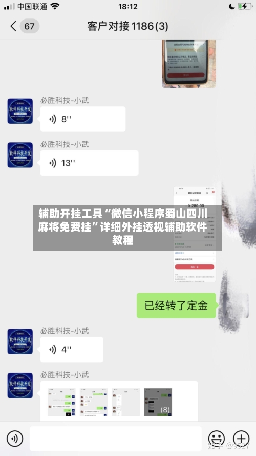 辅助开挂工具“微信小程序蜀山四川麻将免费挂”详细外挂透视辅助软件教程-第1张图片