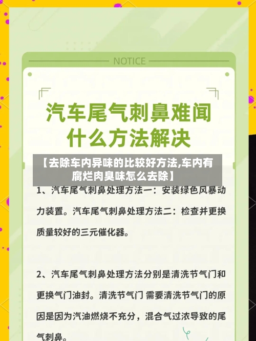 【去除车内异味的比较好方法,车内有腐烂肉臭味怎么去除】-第2张图片