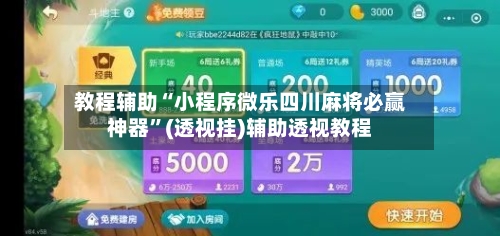 教程辅助“小程序微乐四川麻将必赢神器”(透视挂)辅助透视教程-第3张图片