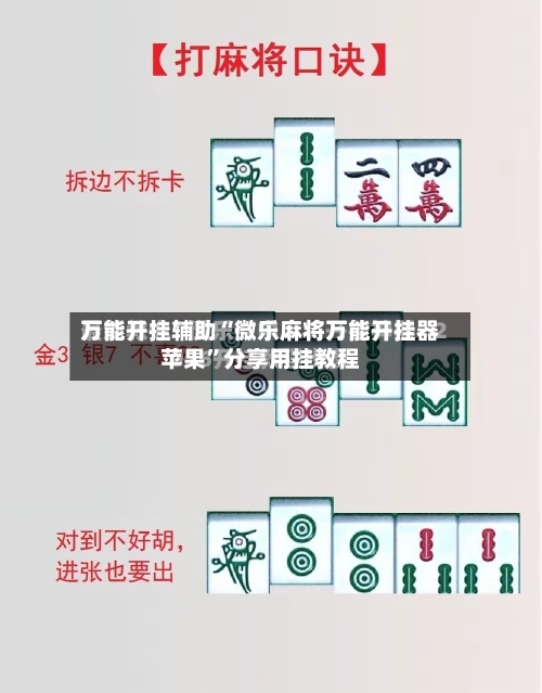 万能开挂辅助“微乐麻将万能开挂器苹果”分享用挂教程-第2张图片