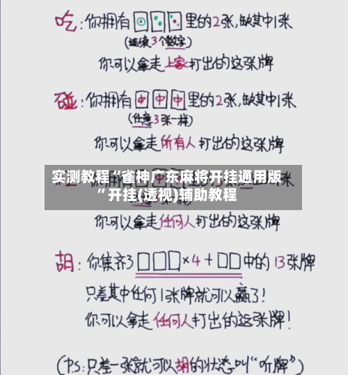 实测教程“雀神广东麻将开挂通用版”开挂(透视)辅助教程-第2张图片