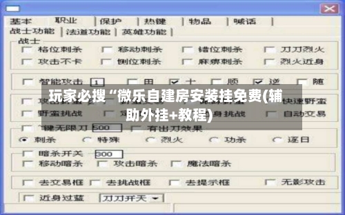 玩家必搜“微乐自建房安装挂免费(辅助外挂+教程)-第1张图片