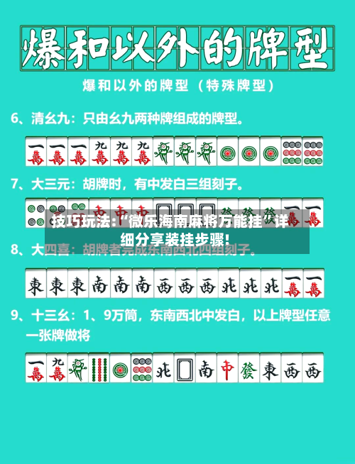 技巧玩法:“微乐海南麻将万能挂”详细分享装挂步骤!-第3张图片