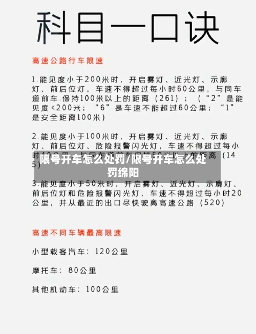 限号开车怎么处罚/限号开车怎么处罚绵阳-第1张图片