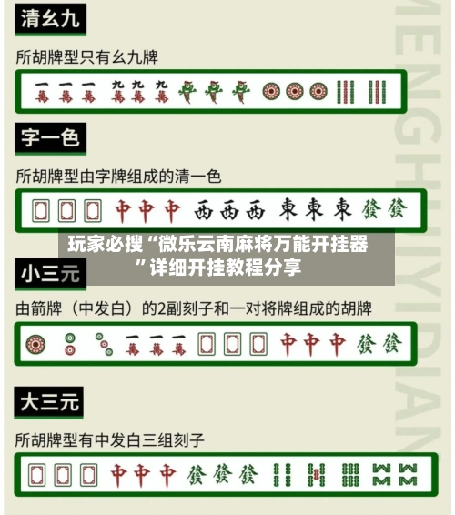 玩家必搜“微乐云南麻将万能开挂器	”详细开挂教程分享-第1张图片