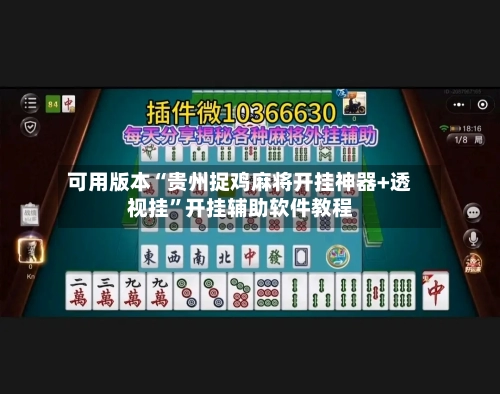 可用版本“贵州捉鸡麻将开挂神器+透视挂”开挂辅助软件教程-第3张图片