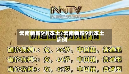 云南新增9例本土/云南新增9例本土病例-第1张图片