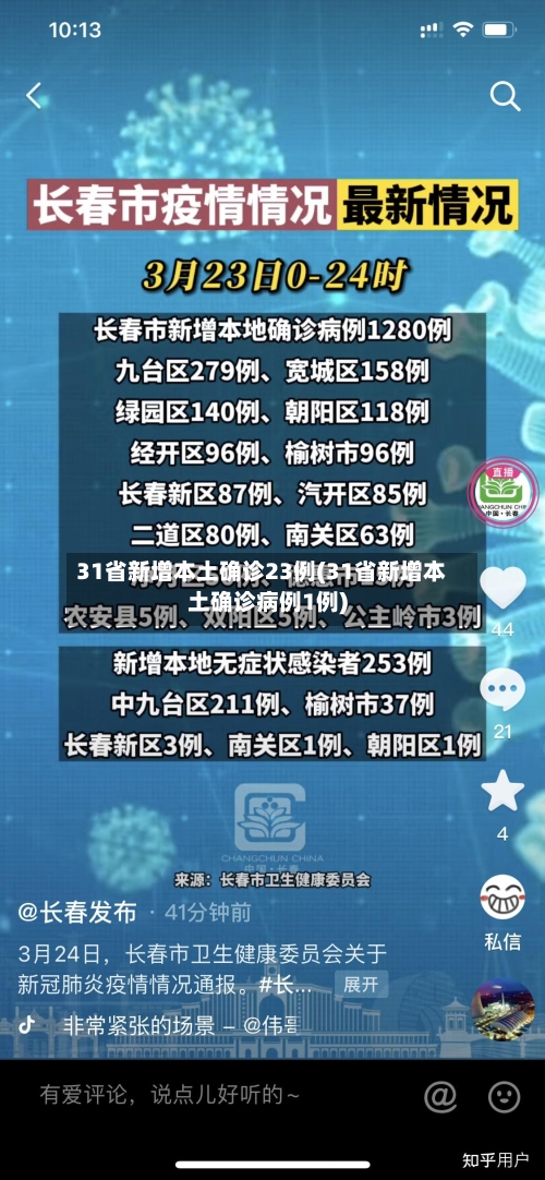 31省新增本土确诊23例(31省新增本土确诊病例1例)-第2张图片