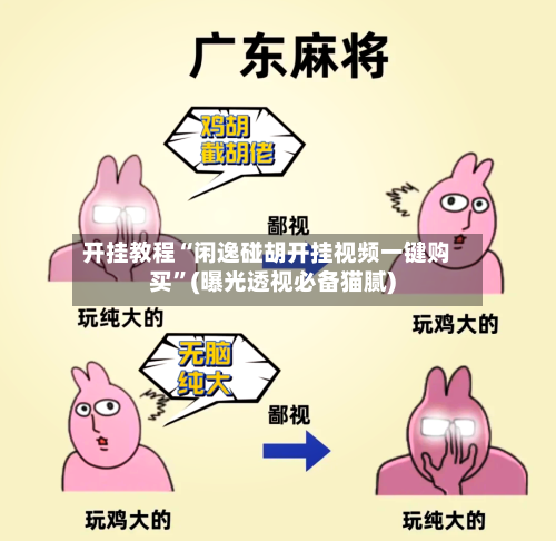 开挂教程“闲逸碰胡开挂视频一键购买”(曝光透视必备猫腻)-第1张图片
