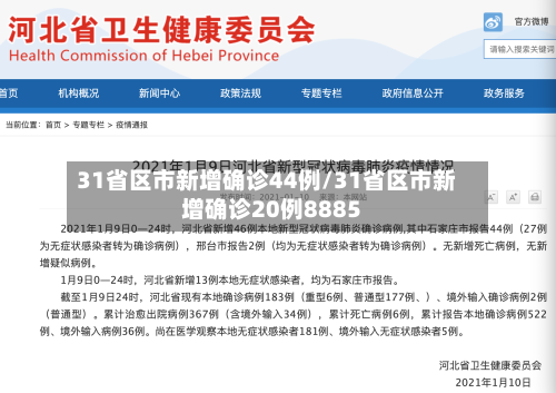 31省区市新增确诊44例/31省区市新增确诊20例8885-第3张图片