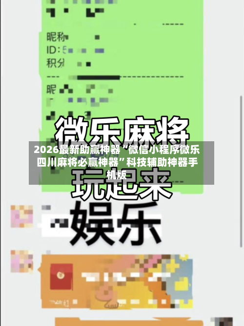 2026最新助赢神器“微信小程序微乐四川麻将必赢神器”科技辅助神器手机版-第3张图片